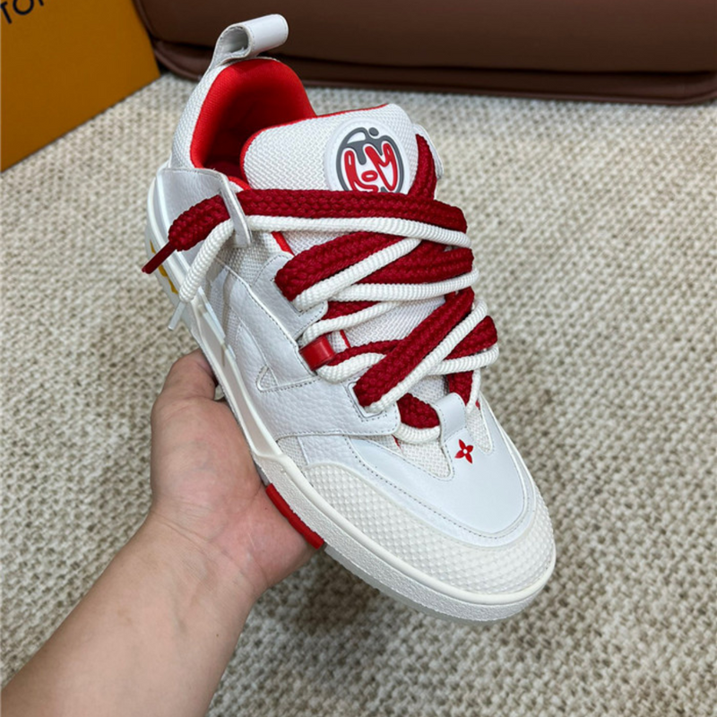 LV Sneakers White Red