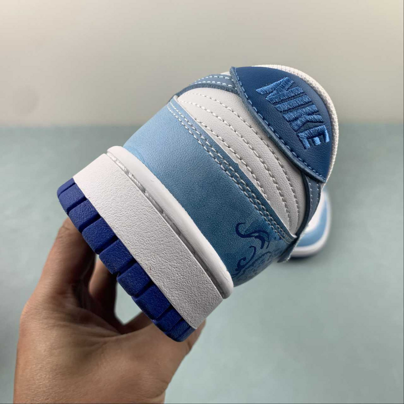 Dunk Low Retro Blue And White