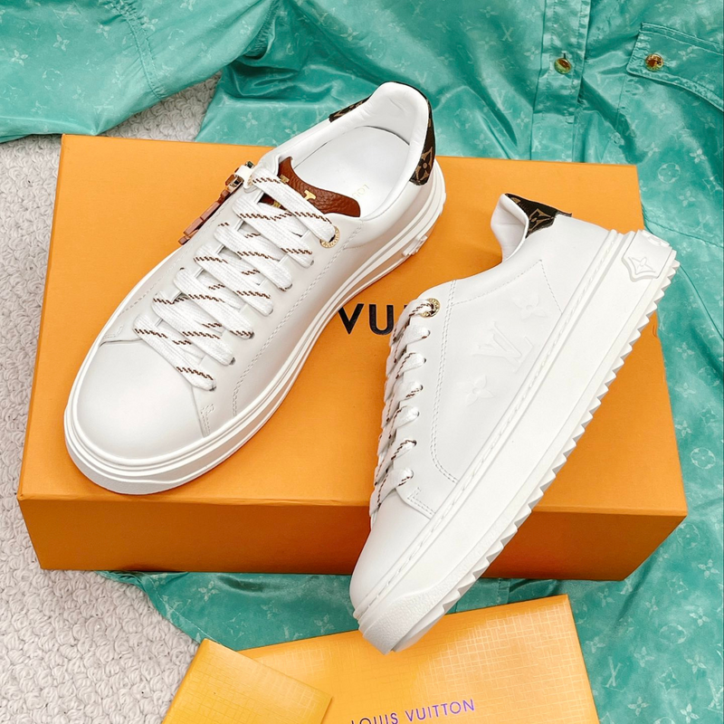 LV Time Out Sneaker White Browm