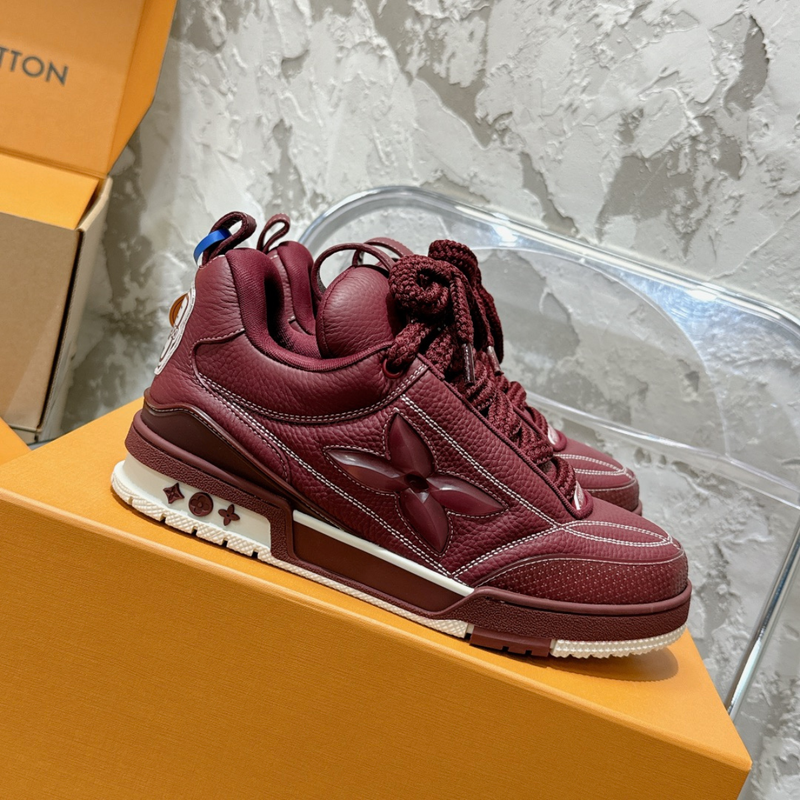 LV Skate Low Wine