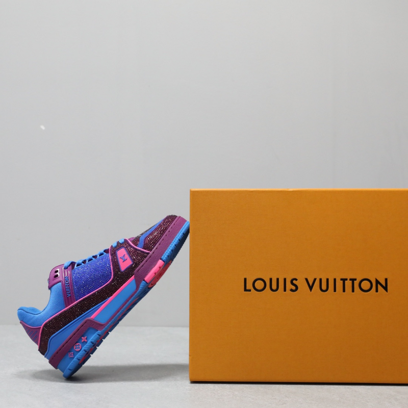 LV Trainer Pourple Blue Crystal