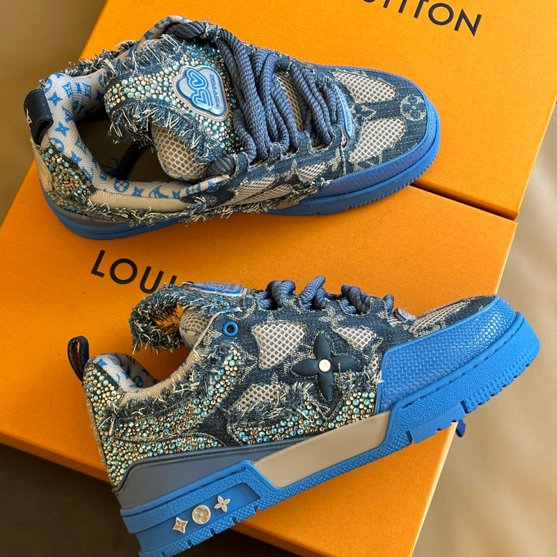 LV Skate Blue Swarovski Monogram