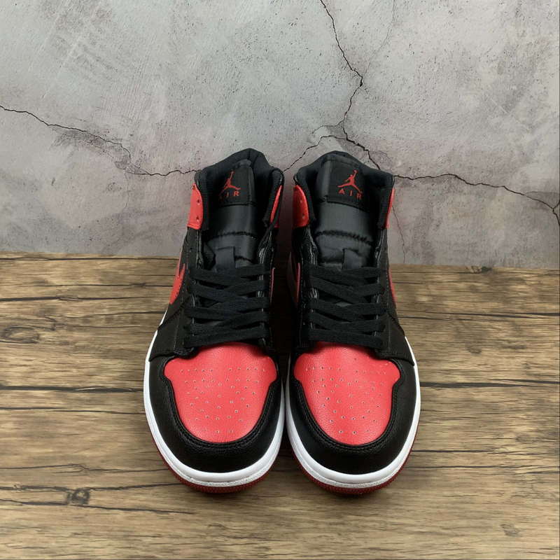 Air Jordan 1 Mid Black Red