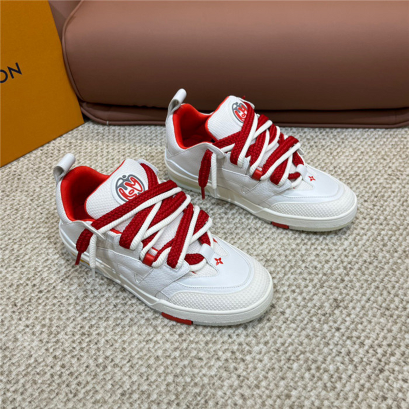 LV Sneakers White Red