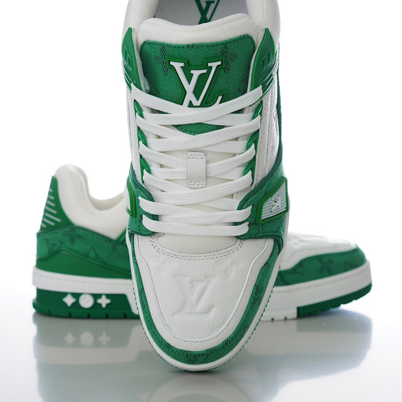 LV Trainer Monogram Denim Green