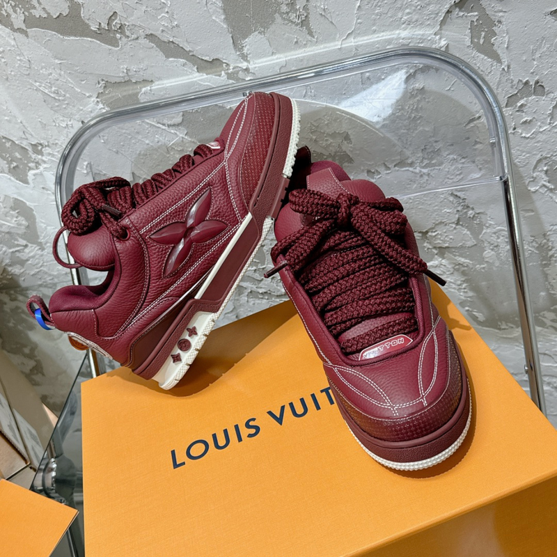 LV Skate Low Wine