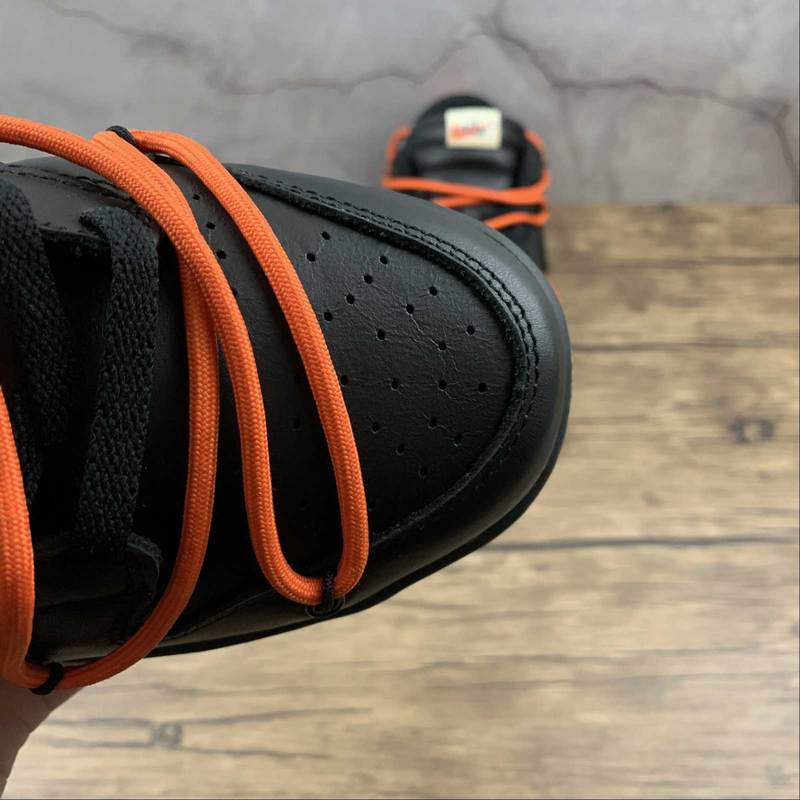 Dunk Low Off-White University Black Orange