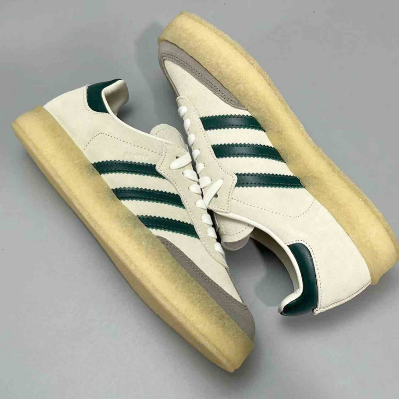 Samba Clarks 8th Street by Ronnie Fieg White Green