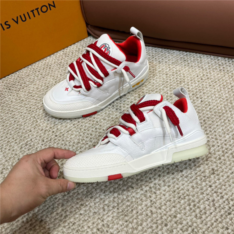 LV Sneakers White Red