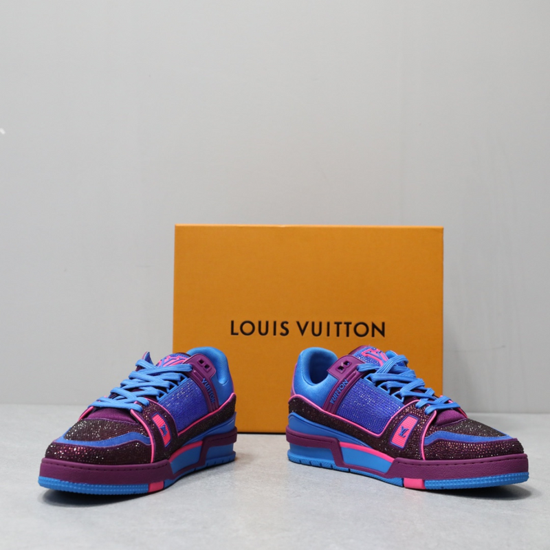 LV Trainer Pourple Blue Crystal