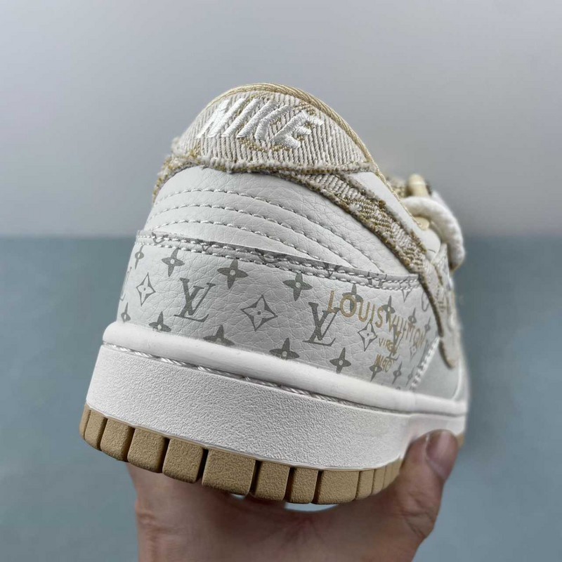 Dunk Low Louis Vuitton White And Orange