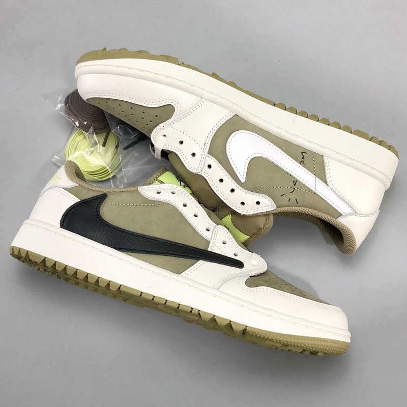 Travis Scott x Air Jordan 1 Low Golf Neutral Olive