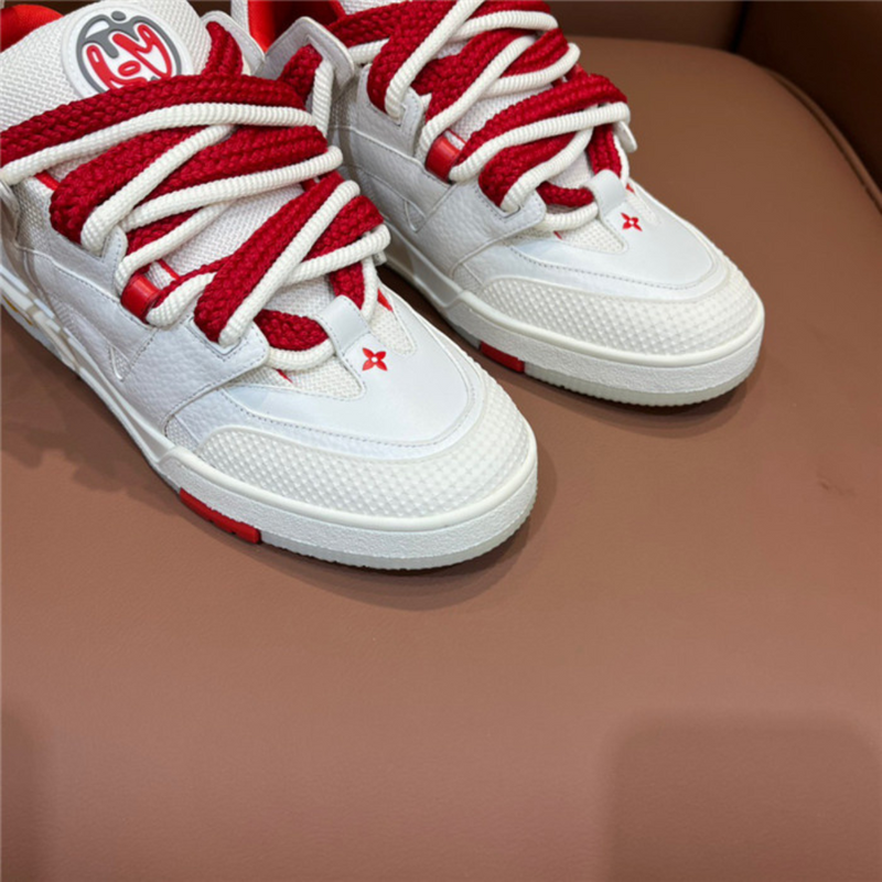 LV Sneakers White Red