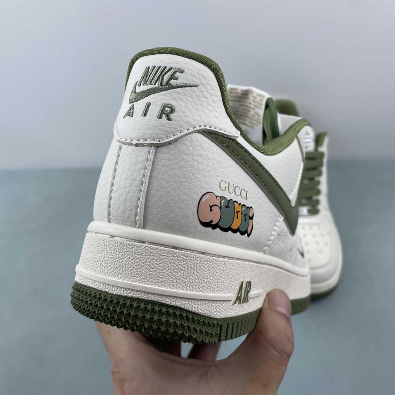 Air Force X Gucci Green And White