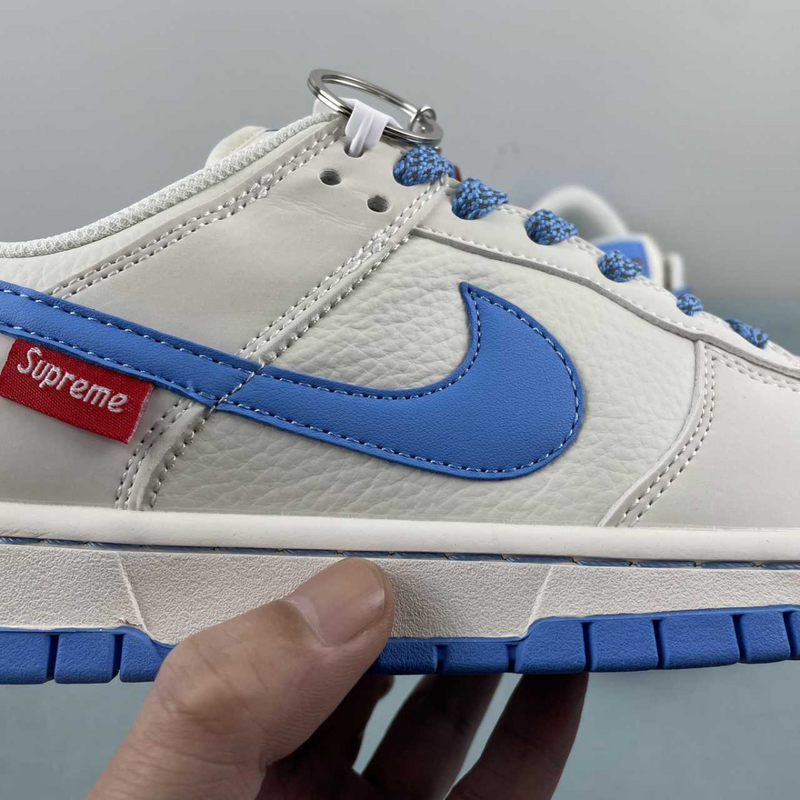 Dunk Low Blue And White Supreme