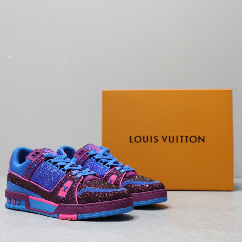 LV Trainer Pourple Blue Crystal