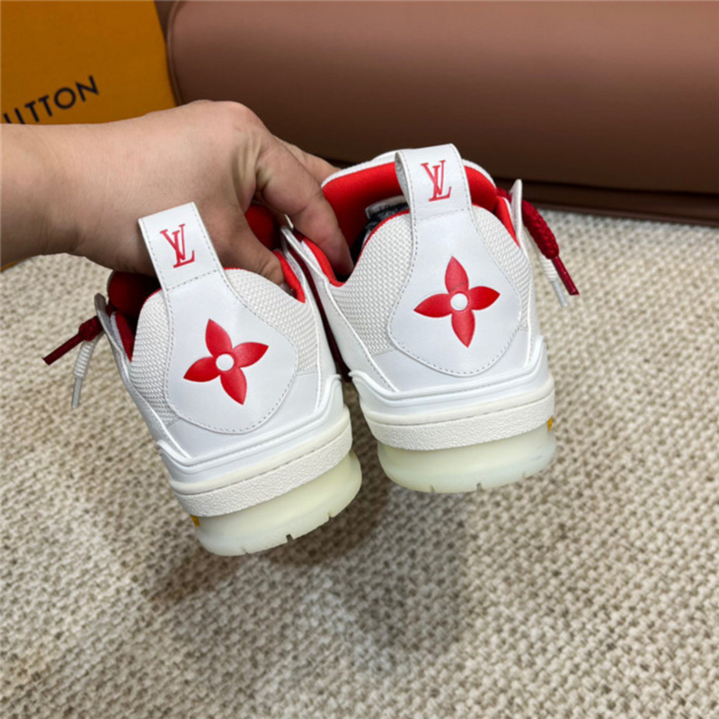 LV Sneakers White Red