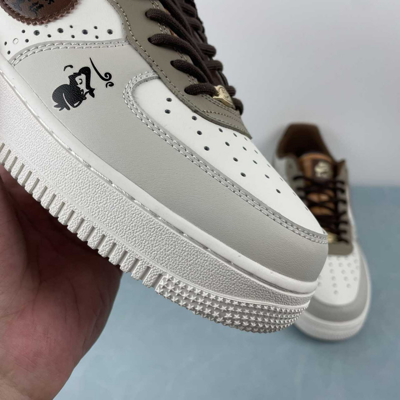 Air Force Grey And Brown Suede