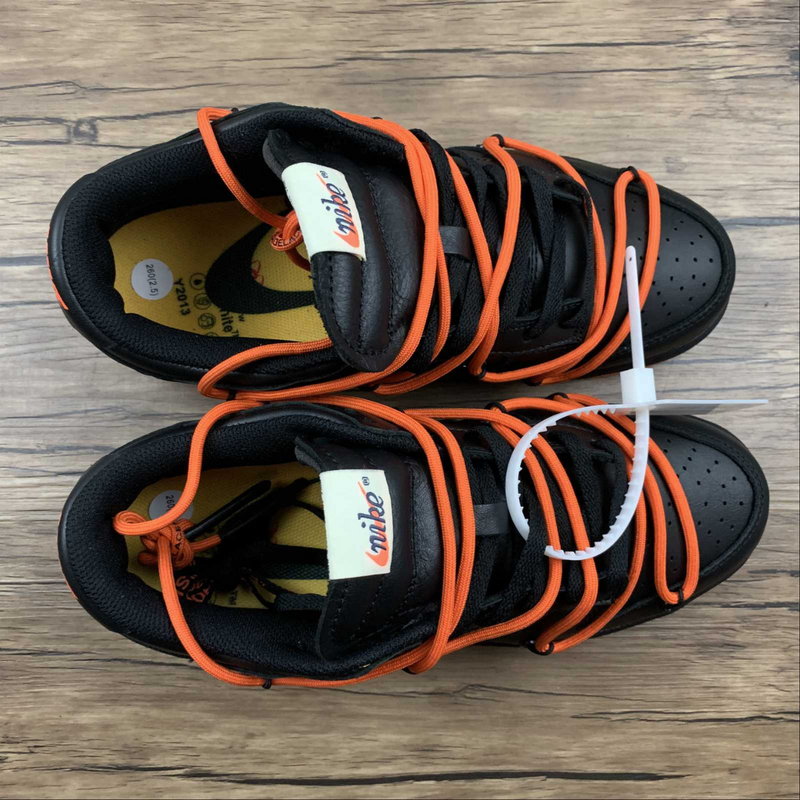 Dunk Low Off-White University Black Orange