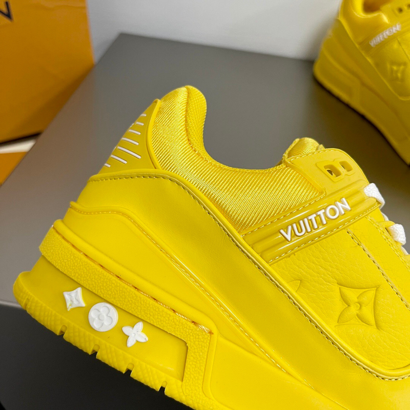 LV Yellow Embossed Trainer