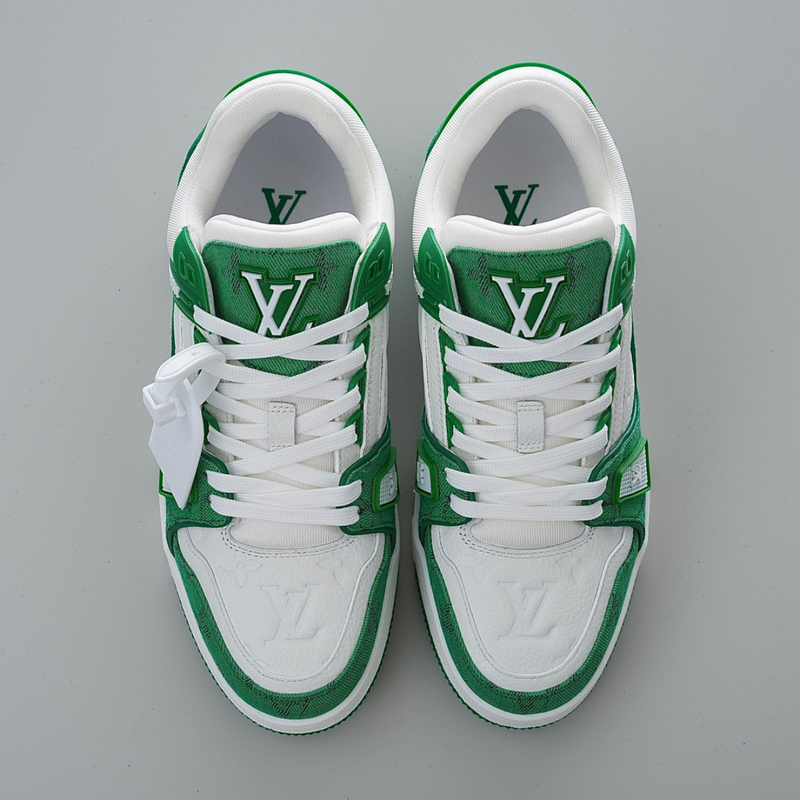 LV Trainer Monogram Denim Green