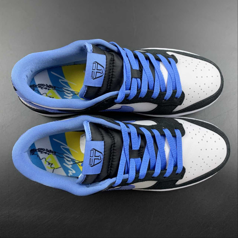 Dunk Low White Black Royal