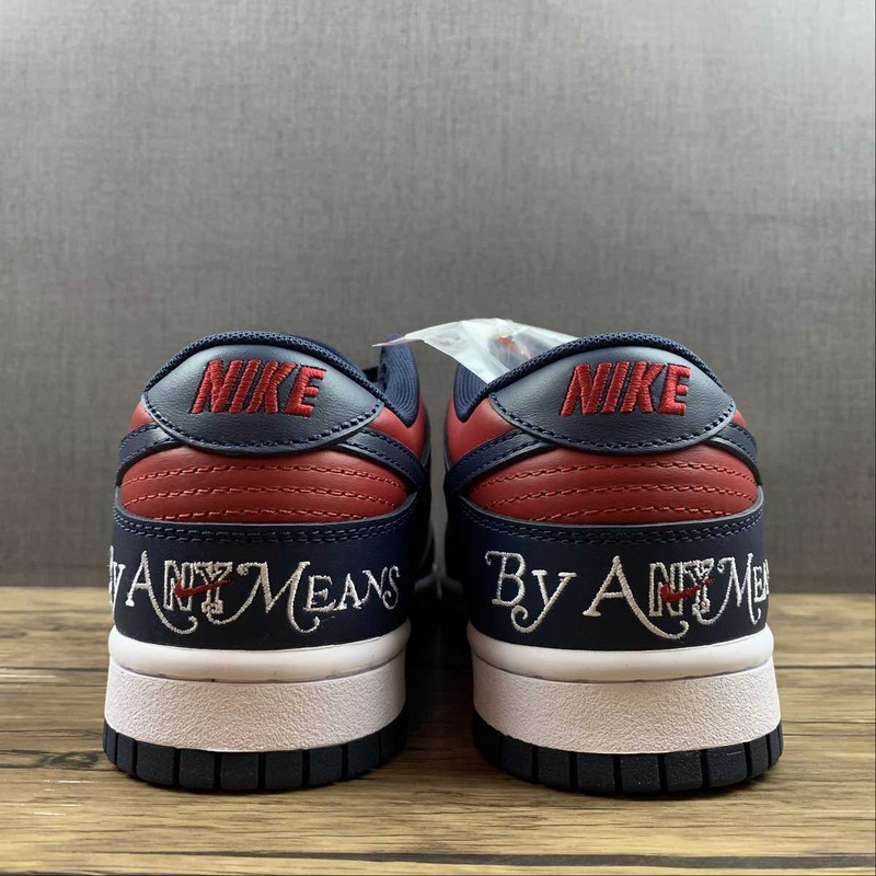 Dunk Low High By Any Means Navy Red