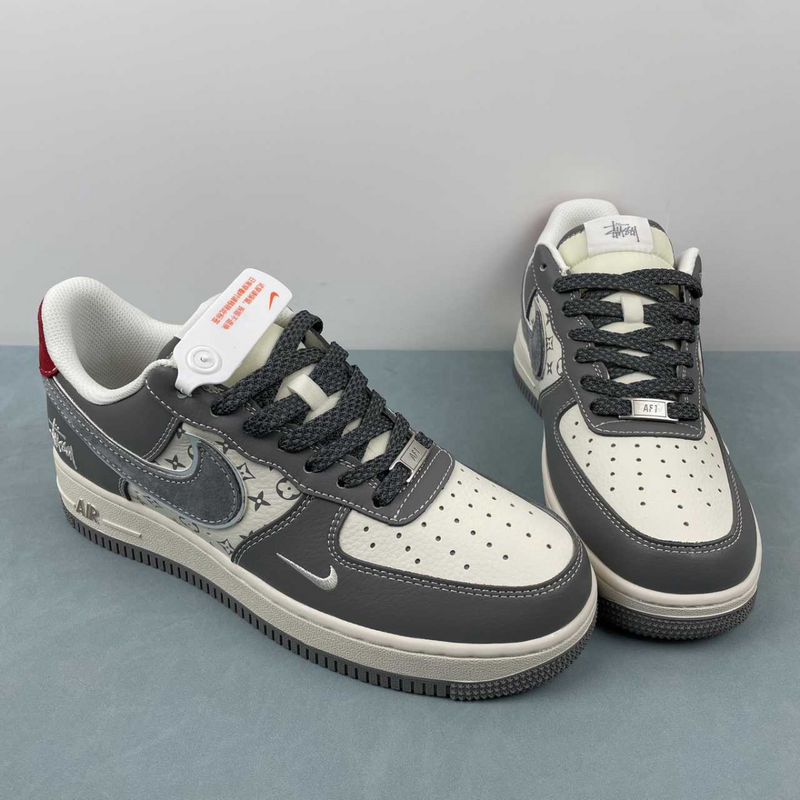 Air Force Stussy Grey And White