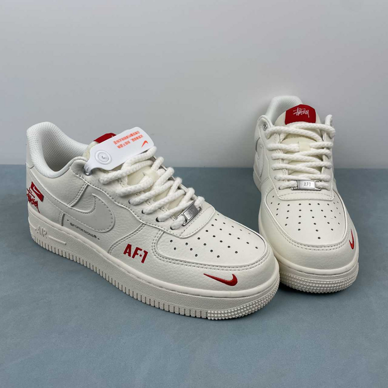 Air Force Stussy Red And White