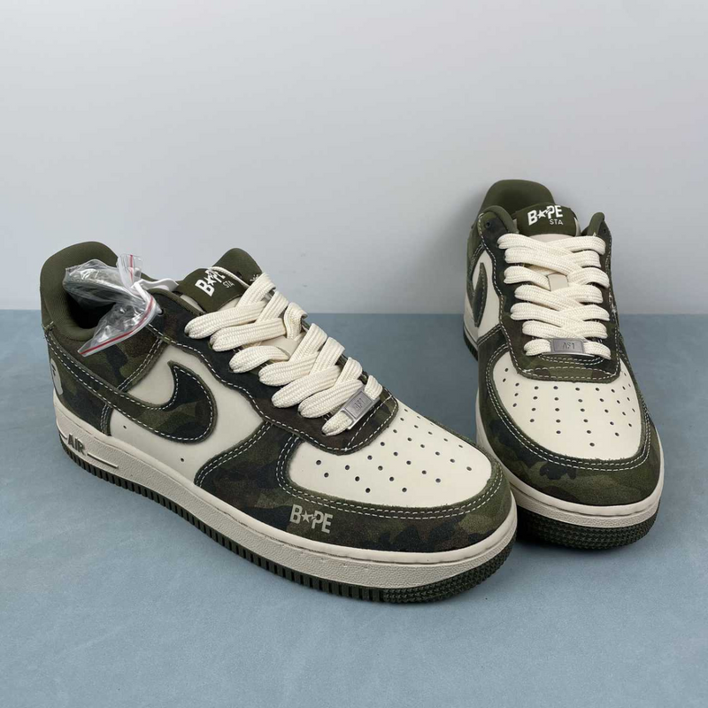 Air Force Bape Green Whit