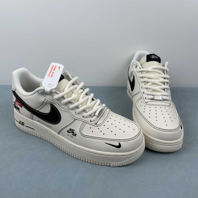 Air Force Stussy Designs Black And White