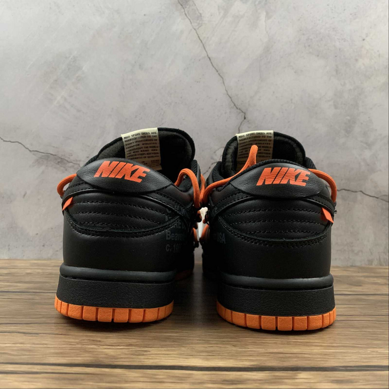 Dunk Low Off-White University Black Orange