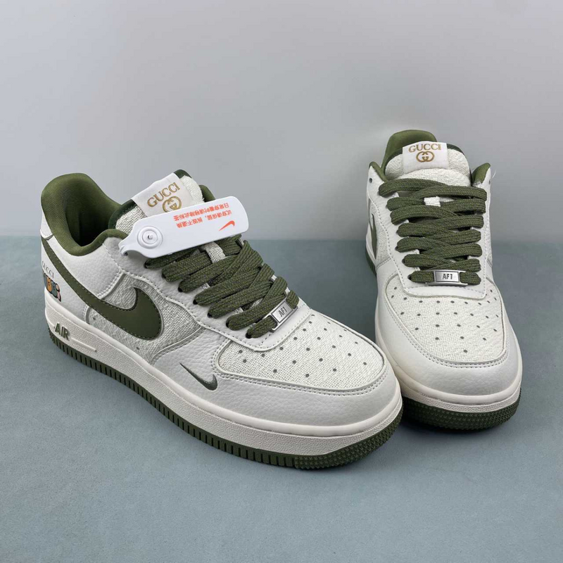 Air Force X Gucci Green And White