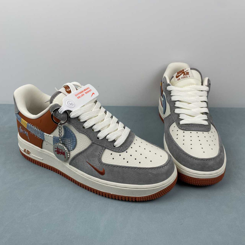 Air Force Stussy Grey And Brown