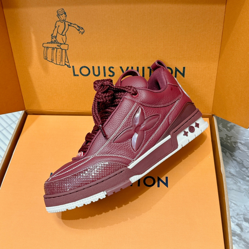 LV Skate Low Wine