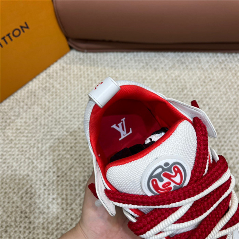 LV Sneakers White Red