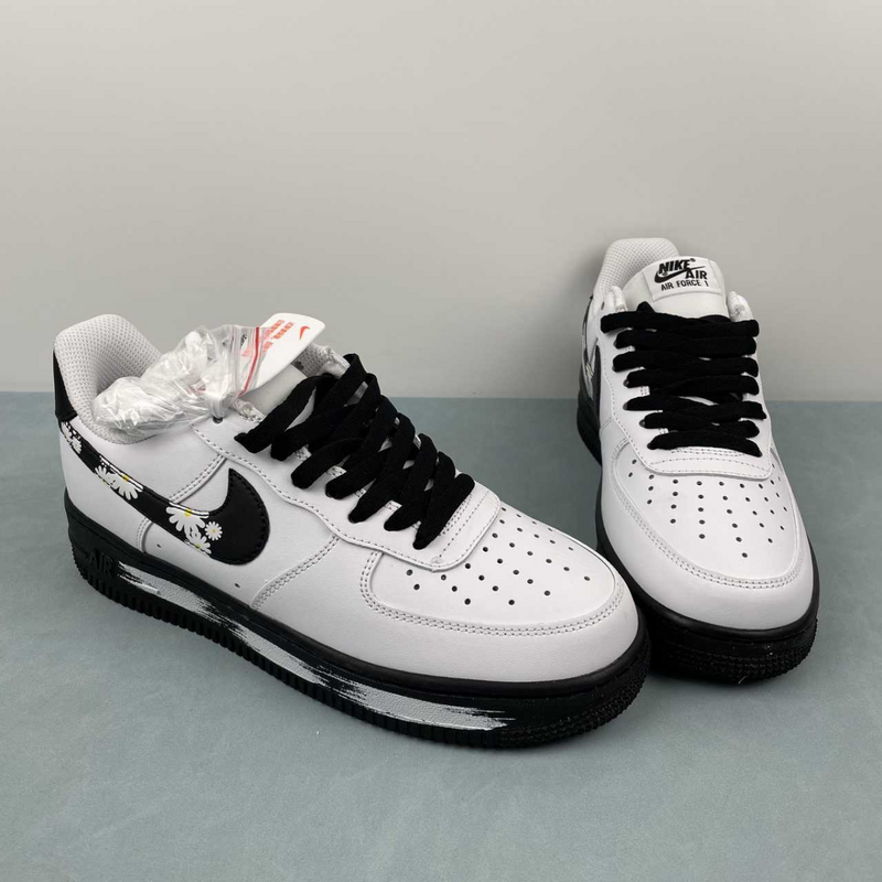 Air Force Flowers White And Black