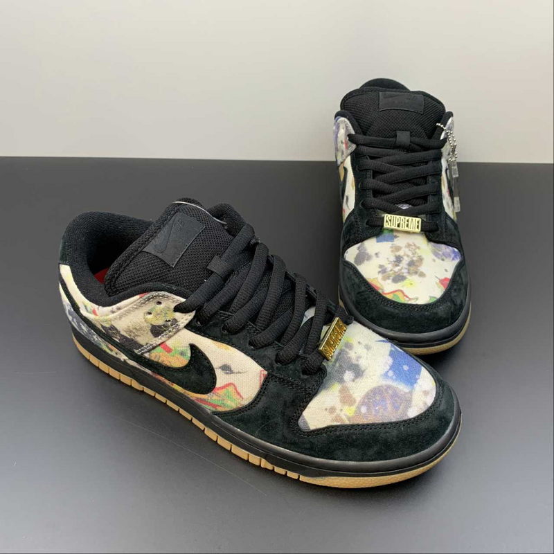 Dunk Low SB Supreme Rammellzee Preto