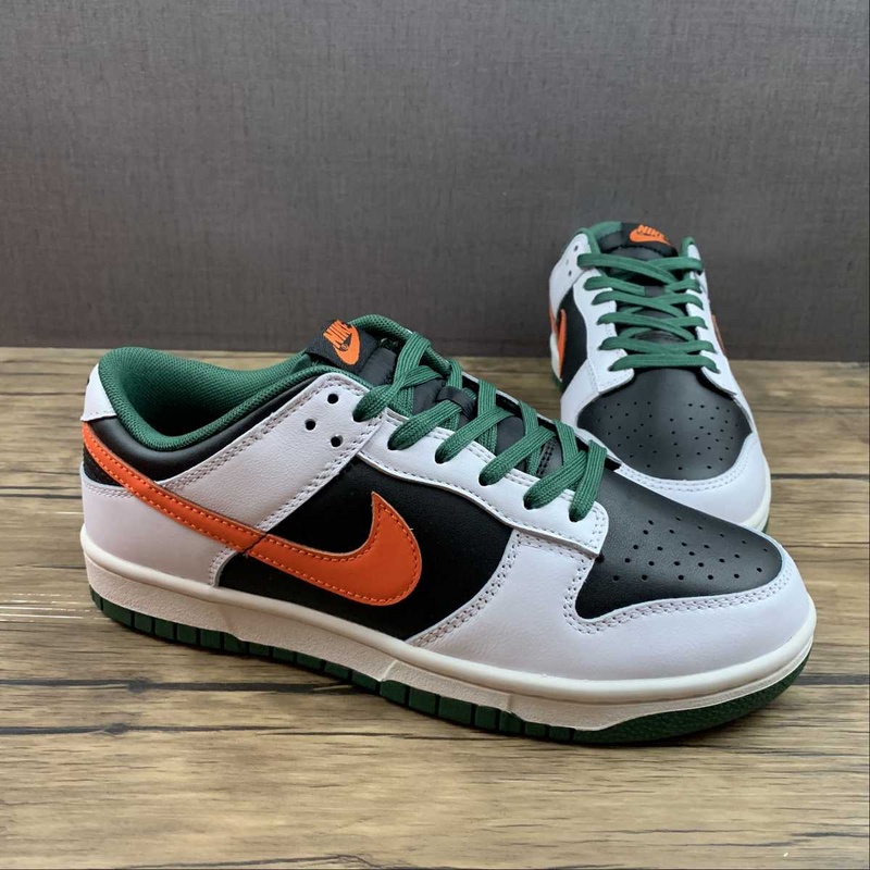 Dunk Low White Black Green