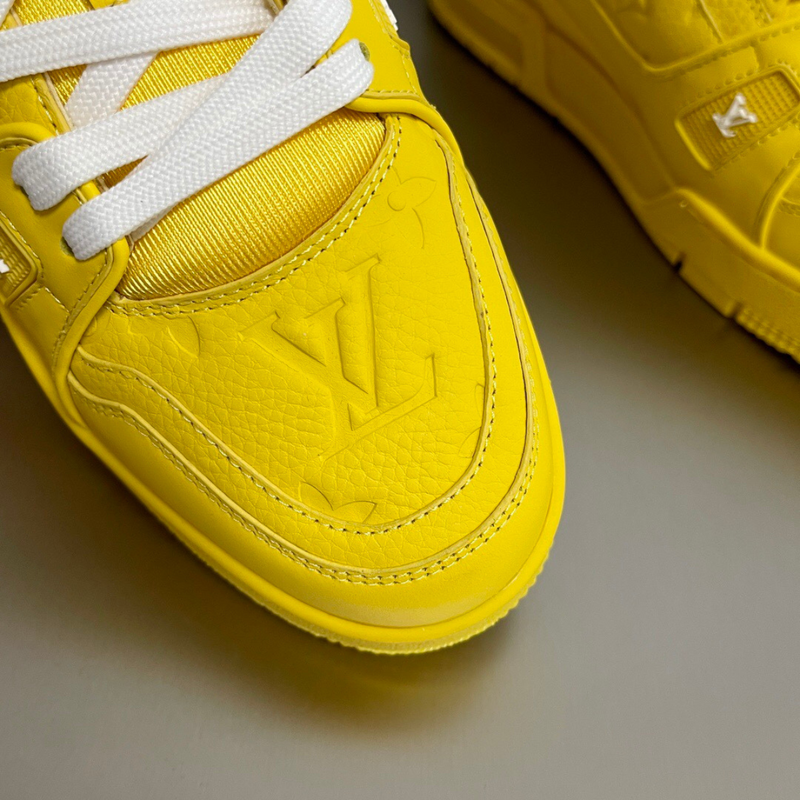 LV Yellow Embossed Trainer