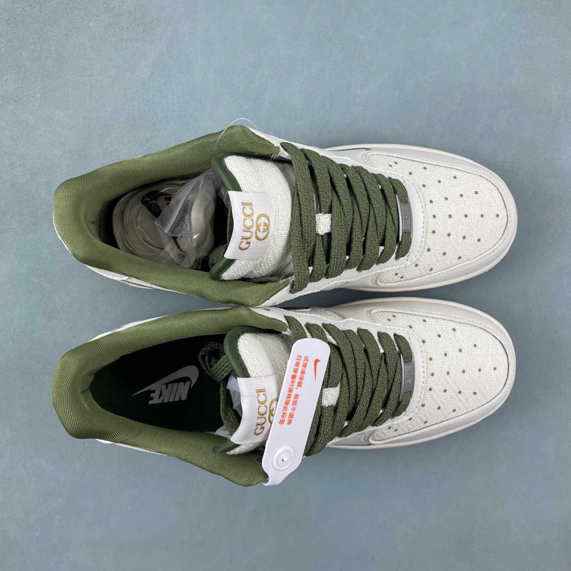 Air Force X Gucci Green And White