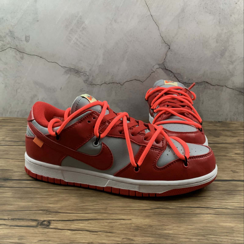 Dunk Low Off White University Red