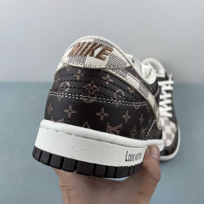 Dunk Low X Louis Vuitton Classic Brown White Presbyopia