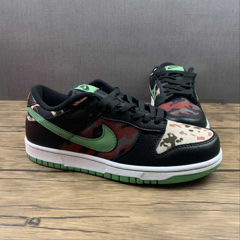 Dunk Low Black Multi Camo