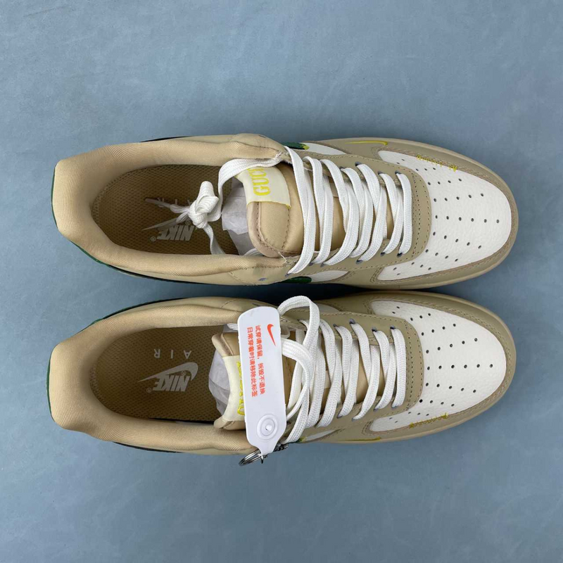 Air Force X Gucci Beige And White